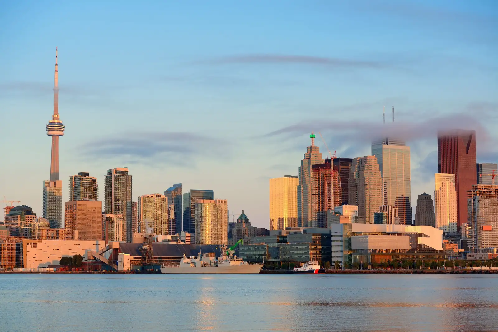 Toronto skyline at sunrise